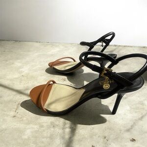 Michael Kors Black and Tan Heels